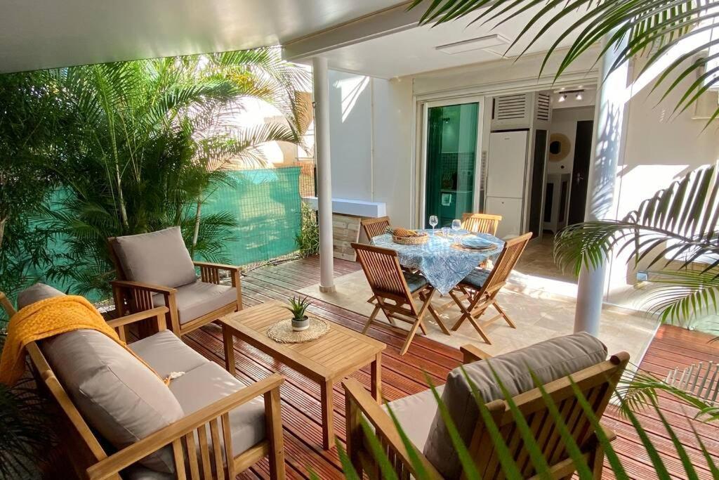 L'Instant Evasion, Studio Avec Terrasse, Piscine ! Saint-Gilles-les Bains Eksteriør billede